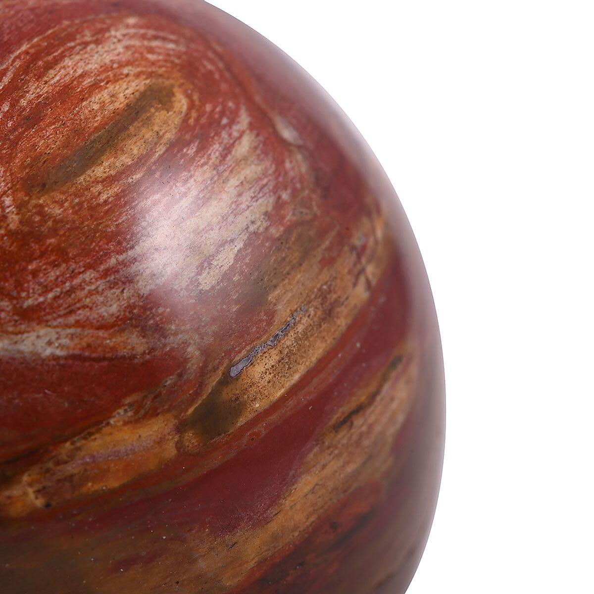 Wooden Home Decor Petrified Wood Sphere- L (Approx 2894 ctw) image number 3