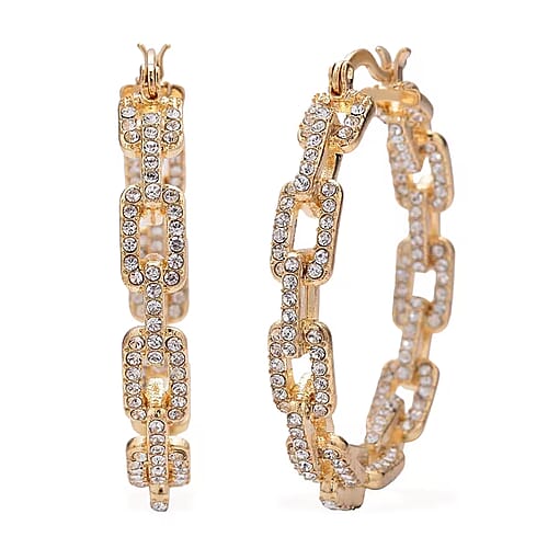 White Austrian Crystal in Goldtone - Product card gallery slide 1 (9431448256767)
