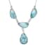 Artisan Crafted Larimar Necklace 18 Inches in Sterling Silver 29.00 ctw image number 0