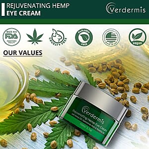 Verdermis Rejuvenating Hemp Eye Cream 50ml/1.7oz (Made in USA), Under Eye Cream