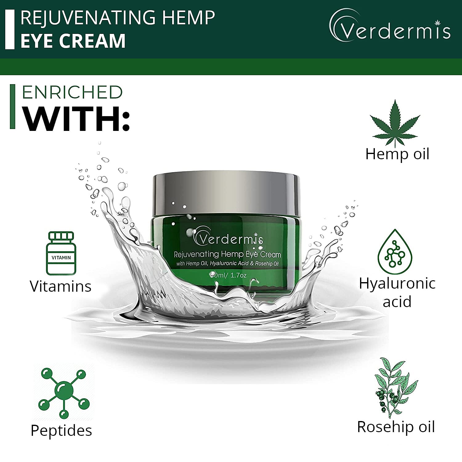 Buy Verdermis Rejuvenating Hemp Eye Cream 50ml/1.7oz (Made