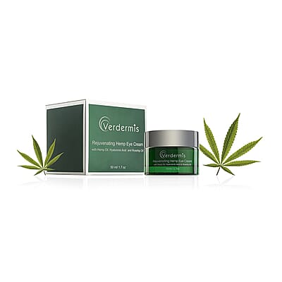 Verdermis Rejuvenating Hemp Eye Cream 50ml/1.7oz (Made in USA), Under Eye Cream