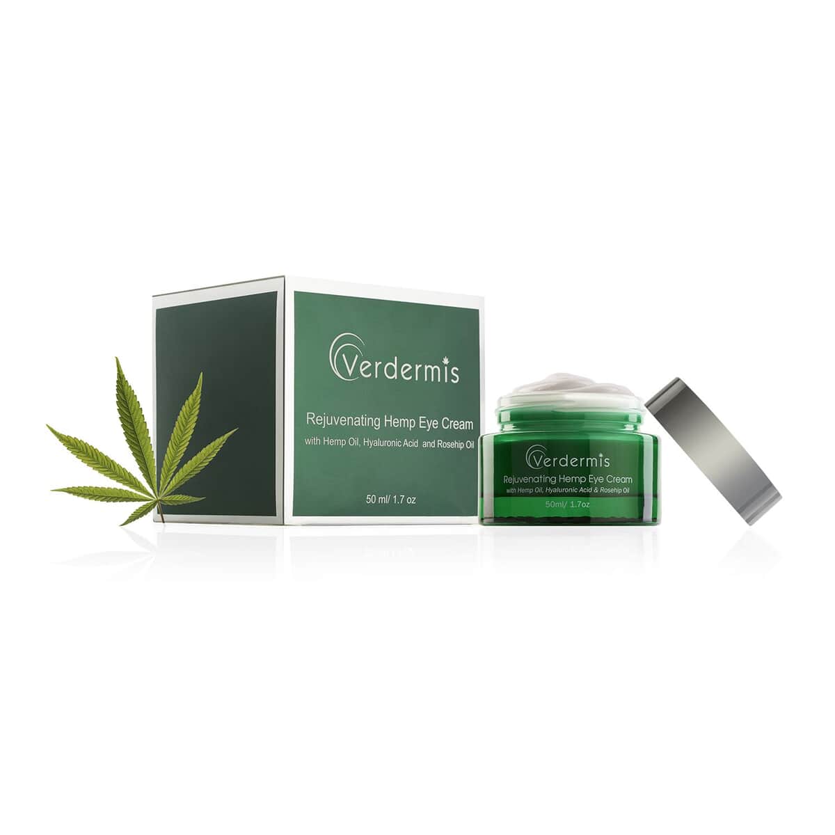 Verdermis Rejuvenating Hemp Eye Cream 50ml/1.7oz (Made in USA) , Best Eye Cream for Dark Circles , Under Eye Cream image number 6