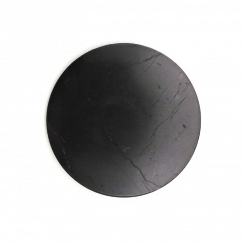 Shungite OM Round Tile 100mm (Approx 925 ctw)