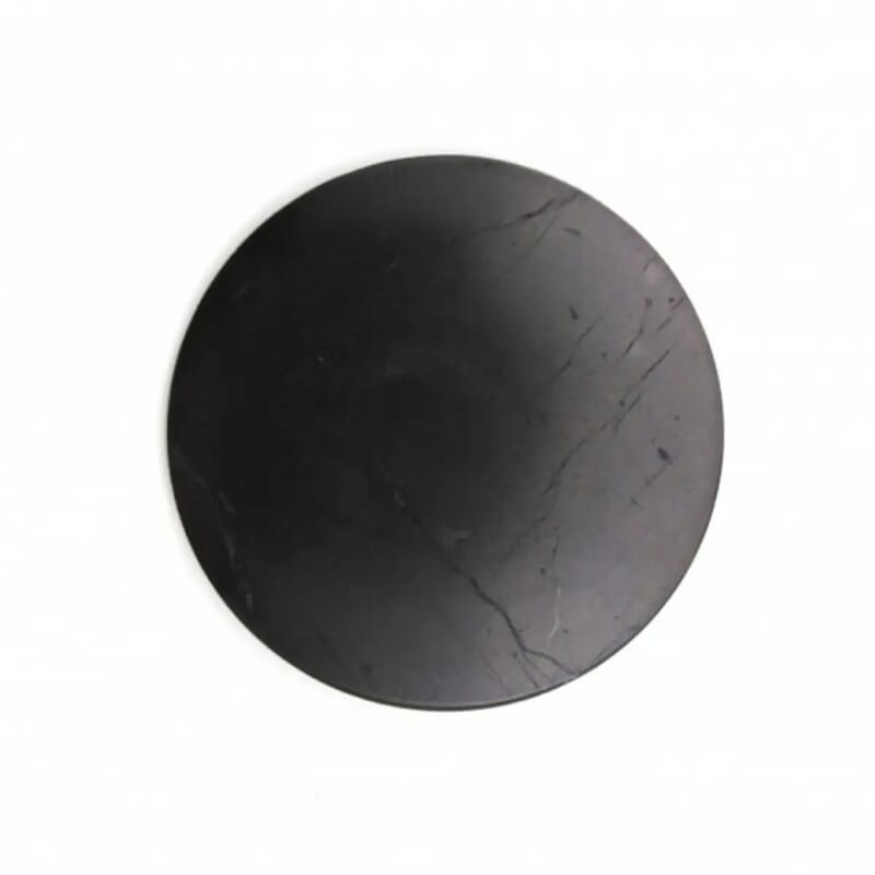 Shungite Flower of Life Round Tile 10cm Approx. 925ctw