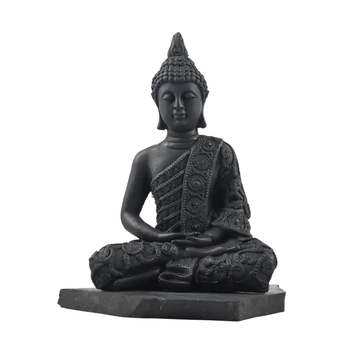 Shungite Buddha Figurine -L (8 Inch) (Approx 6980 ctw) image number 0