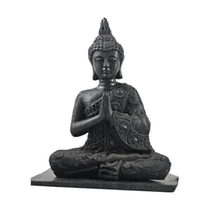 Shungite Buddha Figurine -XL  11 Approx. 12055 ctw