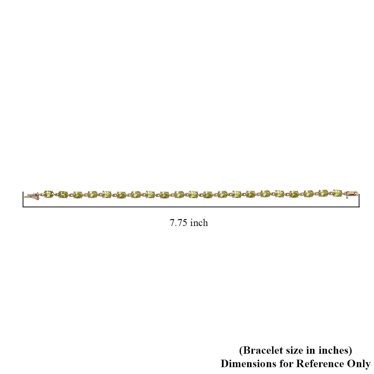 Luxoro 10K Yellow Gold AAA Sava Sphene Link Bracelet (7.25 In) 11.25 ctw image number 4