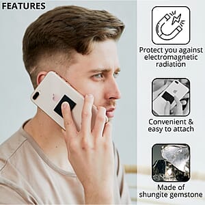 Shungite Plain Rectangle Cellphone Mini Tile 0.5x1 Approx. 15ctw