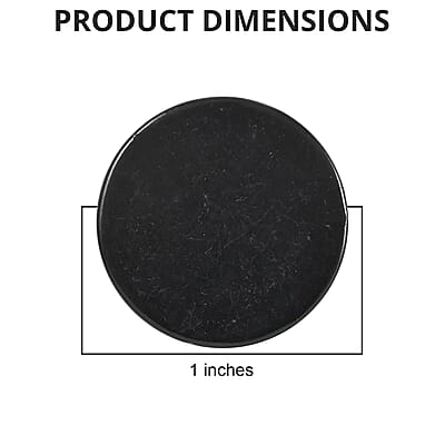 Shungite Plain Round Cellphone Mini Tile 1 Approx. 25ctw