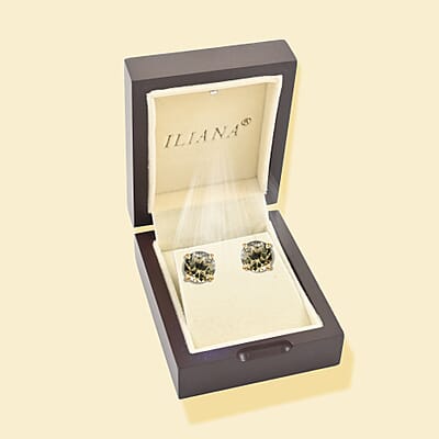 Iliana AAA Turkizite Earrings in 18K Yellow Gold, Gold Solitaire Studs, Gold Jewelry Gifts 2.00 ctw