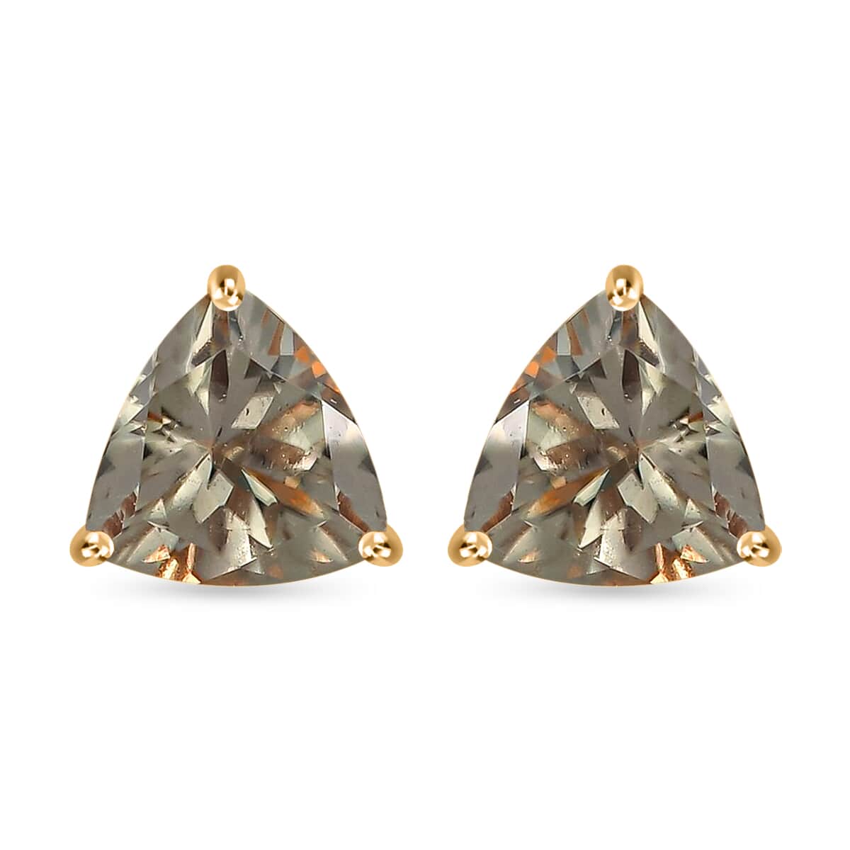 Iliana AAA Turkizite Earrings in 18K Yellow Gold, Gold Solitaire Studs, Gold Jewelry Gifts 2.00 ctw image number 0