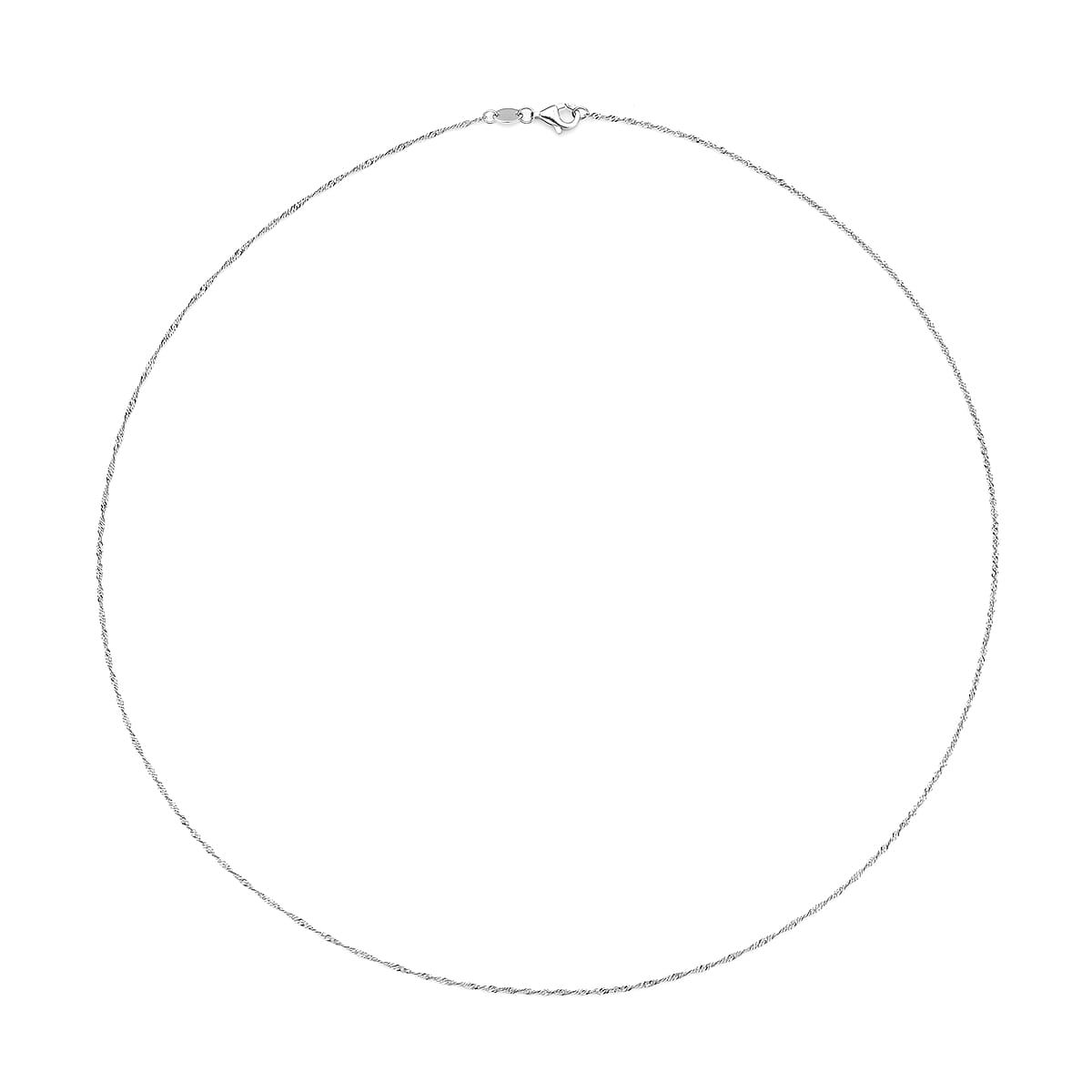 Doorbuster 950 Platinum Diamond-Cut Tank Chain Necklace 18 Inches 1.9 Grams image number 0