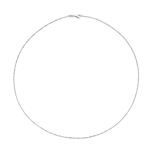 Doorbuster 950 Platinum Diamond-Cut Tank Chain Necklace 18 Inches 1.9 Grams