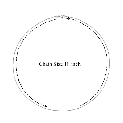 950 Platinum Diamond-Cut Tank Chain Necklace 18 Inches 1.9 Grams