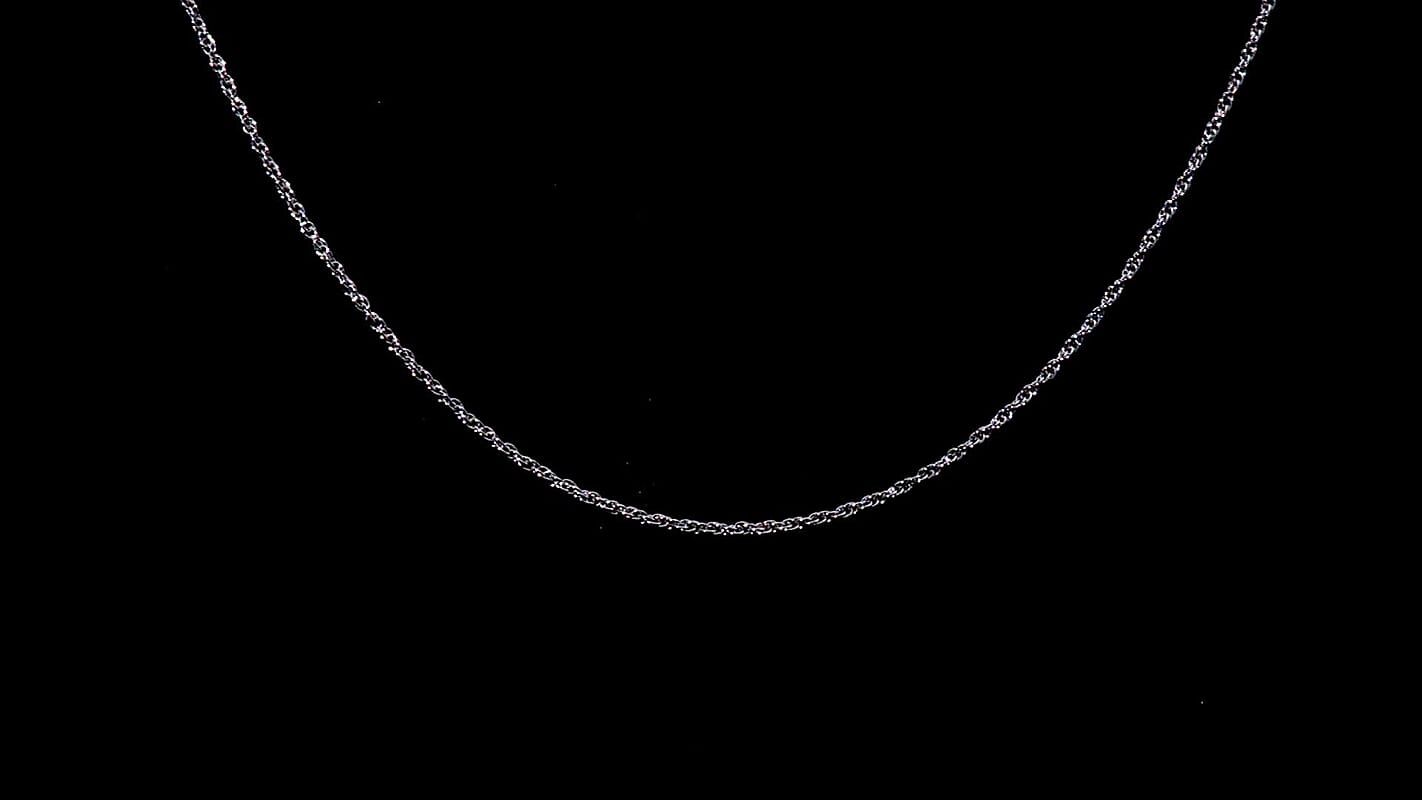 950 Platinum Twisted Rope Chain Necklace (18 Inches) (2.97 Grams)