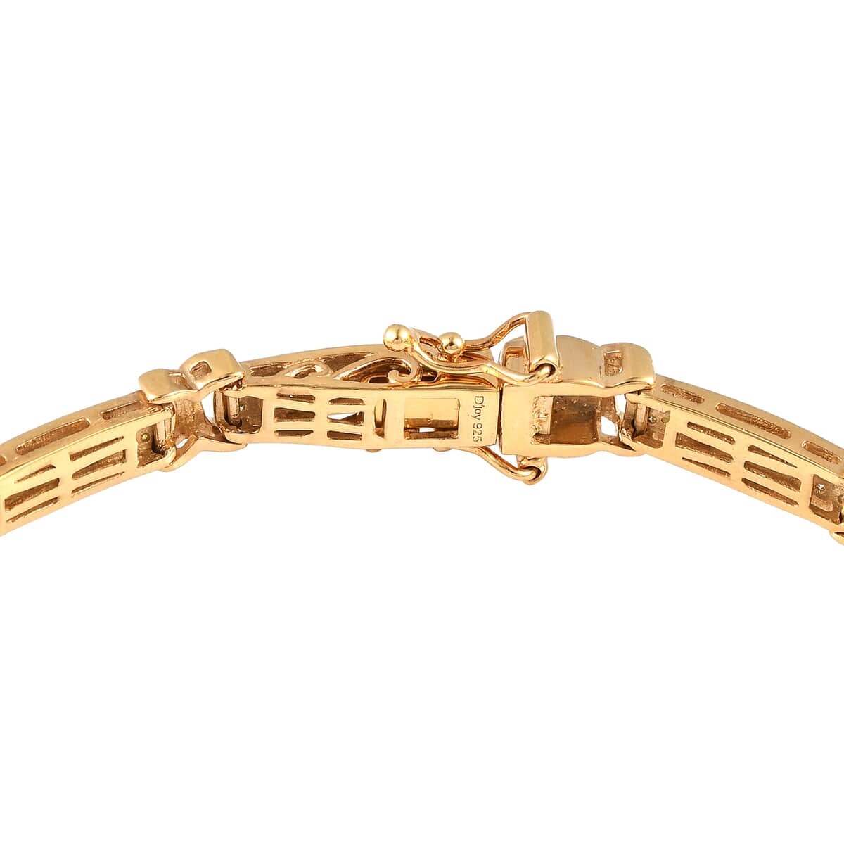 Natural Yellow Diamond I3 2 Row Bracelet in Vermeil Yellow Gold Over Sterling Silver (7.50 In) 1.00 ctw image number 3