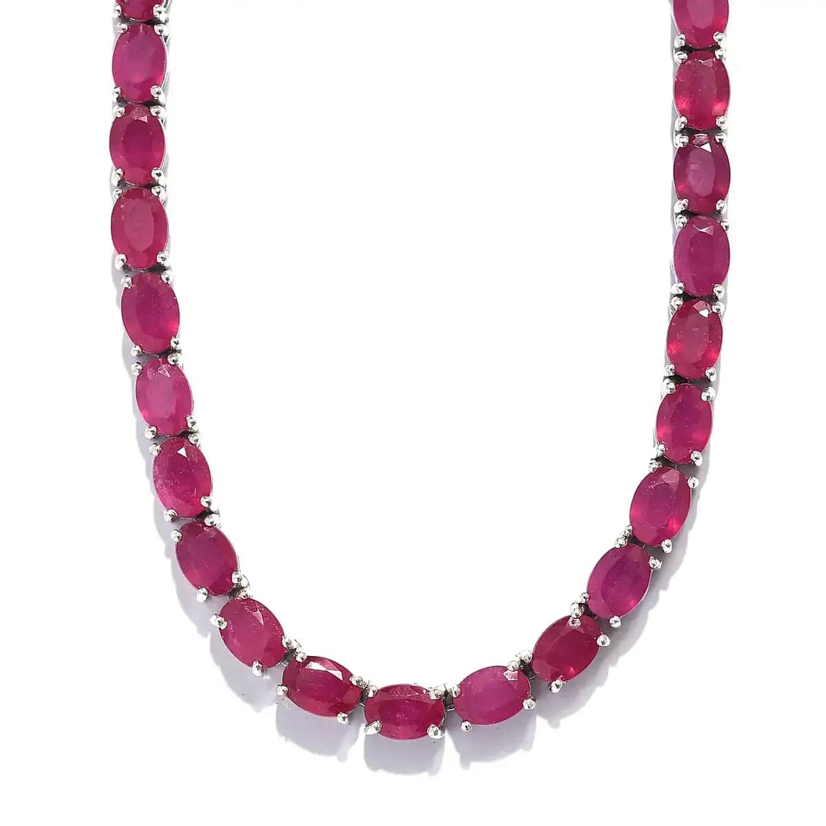 Ruby deals tennis necklace