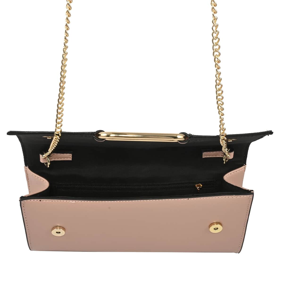 MC Rose Faux Leather Clutch with Chain Strap image number 4