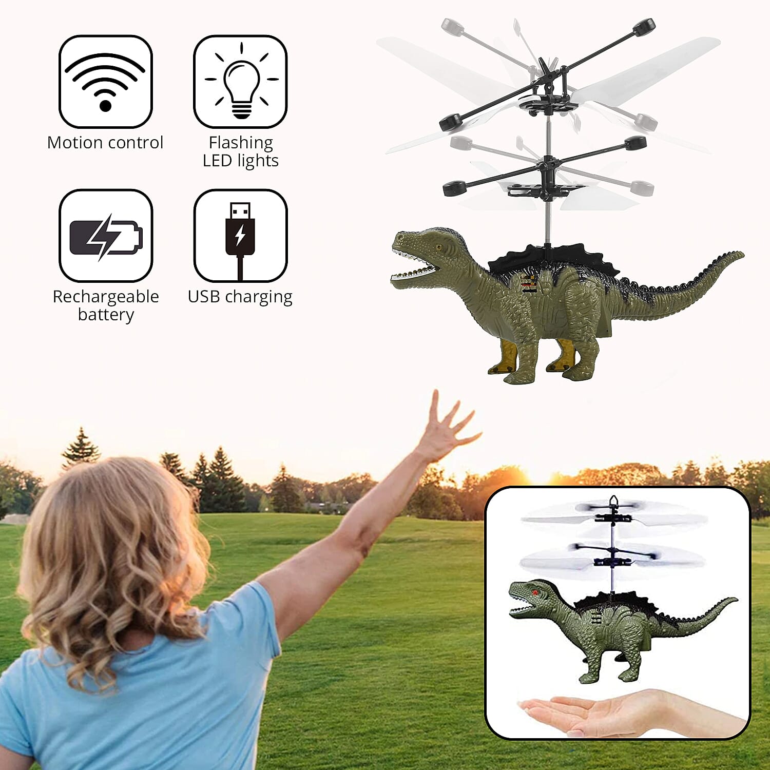 Green Dinosaur - Product card gallery slide 2 (9431437836543)