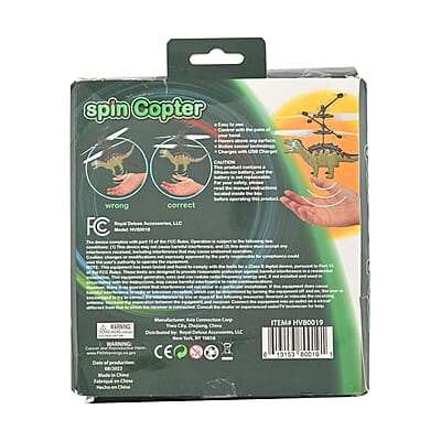 Dino Motion Control Drone with Rechargeable Battery- Green
