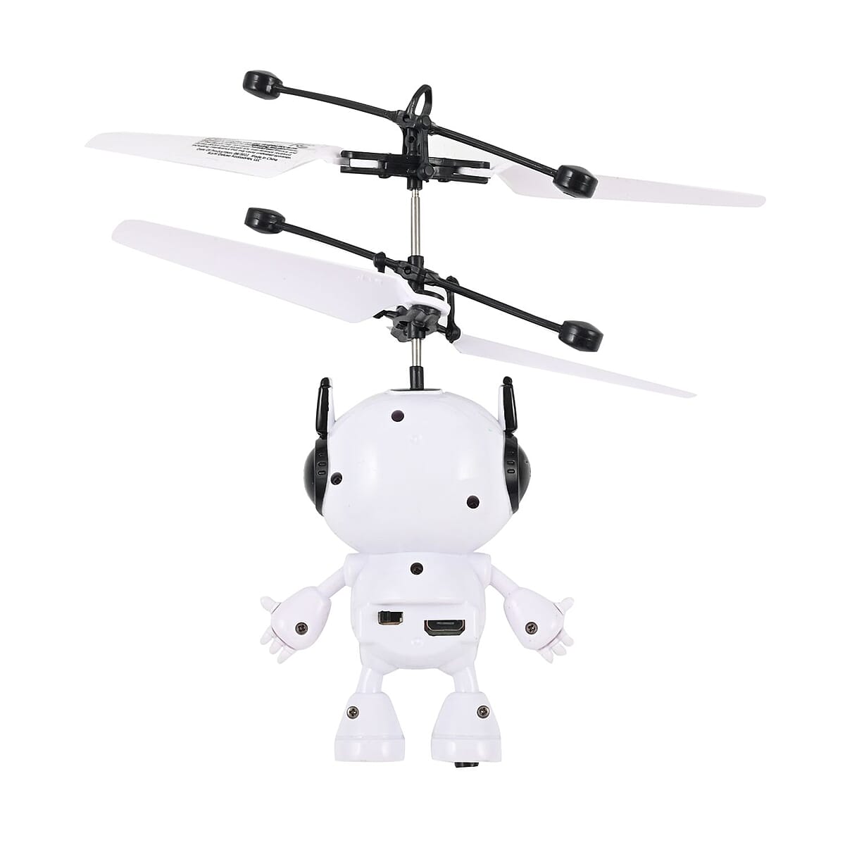 Closeout Robot Themed Motion Control Drone with Rechargeable Battery- White image number 4