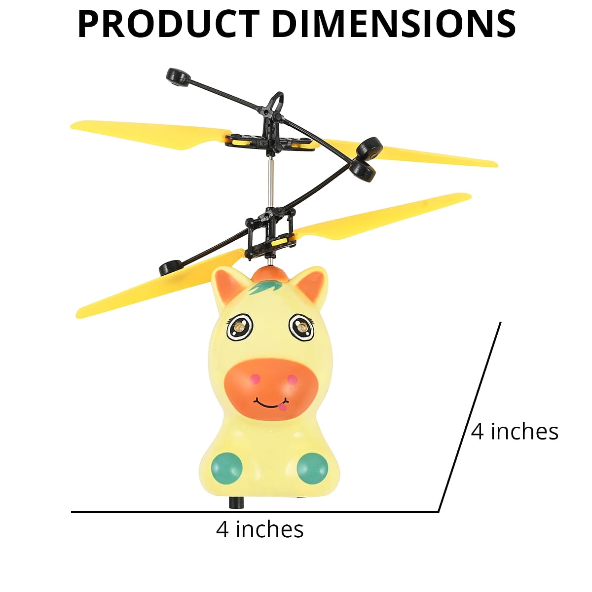 Closeout Horse Motion Control Drone with Rechargeable Battery- Yellow  image number 3