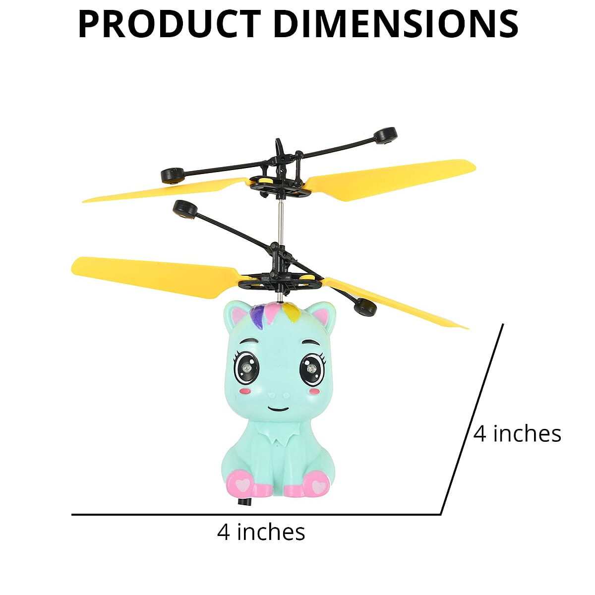 Unicorn Motion Control Drone with Rechargeable Battery- Blue image number 3