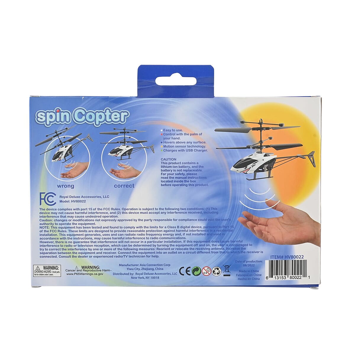 Shark Helicopter Motion Control Drone, Rechargeable Battery- Black image number 6