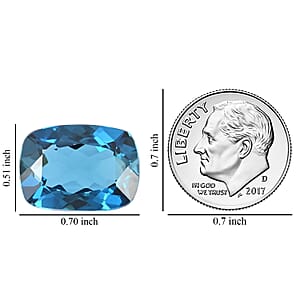 AAAA London Blue Topaz (Cush 18x13 mm) 16.00 ctw