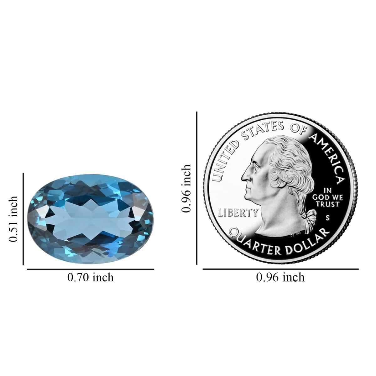 AAAA London Blue Topaz (Ovl 18x13 mm) 16.00 ctw image number 4