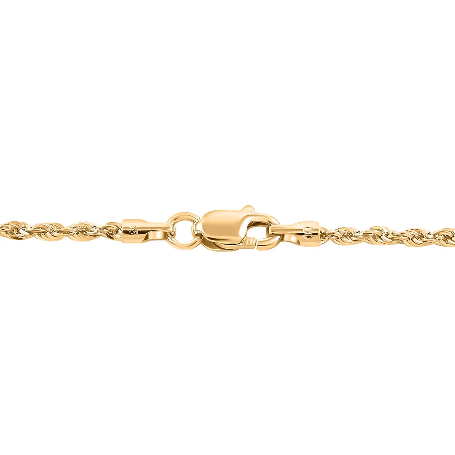 New York Closeout Deal 10K Yellow Gold 1.5mm Rope Chain Necklace 18 Inches 1.30 Grams