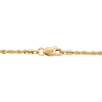New York Closeout Deal 10K Yellow Gold 1.5mm Rope Chain Necklace 18 Inches 1.30 Grams
