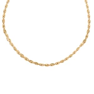 New York Closeout Deal 10K Yellow Gold 1.5mm Rope Chain Necklace 18 Inches 1.30 Grams