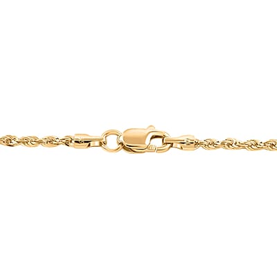 New York Closeout Deal 10K Yellow Gold 1.5mm Rope Chain Necklace 20 Inches 1.40 Grams