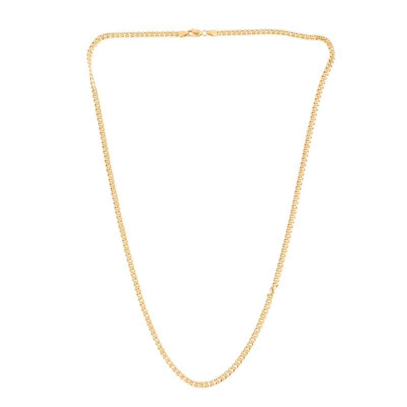 New York Closeout 14K Yellow Gold 2mm Cuban Chain Necklace 22 Inches 1.90 Grams