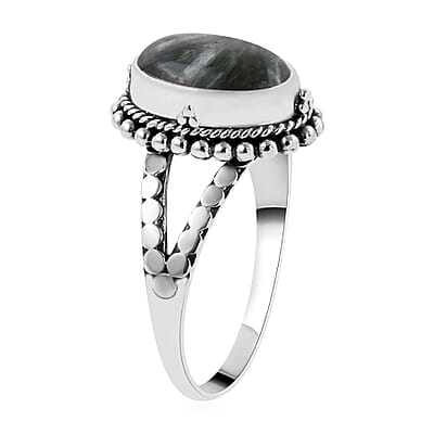Bali Legacy Seraphinite Ring in Sterling Silver (Size 10.0) 3.00 ctw