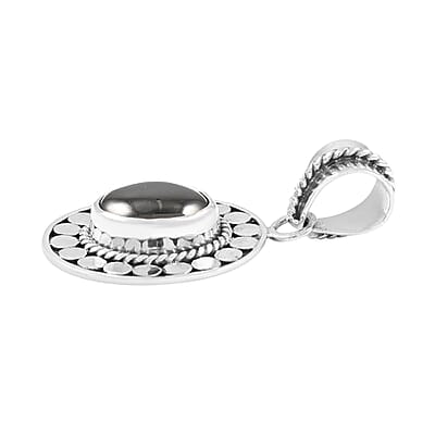 Bali Legacy Elite Shungite 1.60 ctw Solitaire Pendant without Chain in Sterling Silver