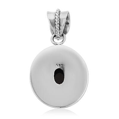 Bali Legacy Elite Shungite 1.60 ctw Solitaire Pendant without Chain in Sterling Silver