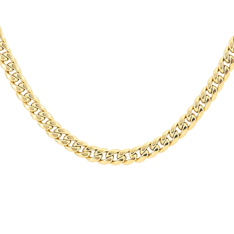 California Closeout Deal 10K Yellow Gold 3.5mm Miami Cuban Chain Necklace 20 Inches 4.20 Grams (Delivered in 7-10 Business Days)