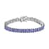 Karis Tanzanite Bracelet in Platinum Bond, Double Row Bracelet For Women (6.50 In) 8.65 ctw image number 0