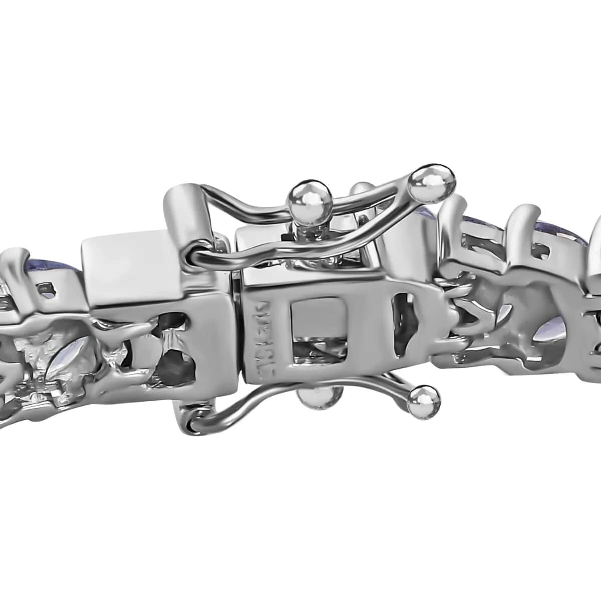 Doorbuster KARIS Tanzanite Double-Row Bracelet in Platinum Bond (6.50 In) 8.65 ctw image number 4
