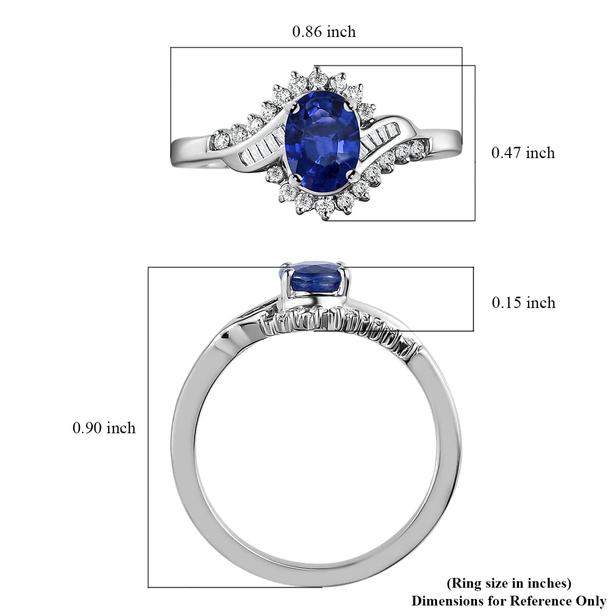 Rhapsody 950 Platinum AAAA Tanzanian Color Change Sapphire and E-F VS Diamond Ring (Size 7.0) 5.25 Grams 1.25 ctw with Free UV Flash Light image number 5