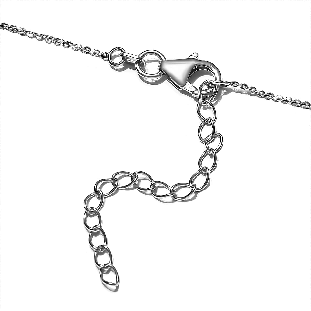 Premium Brazilian Cherry Citrine and White Zircon Necklace 18 Inches in Vermeil Yellow Gold and Platinum Over Sterling Silver 2.10 ctw image number 4