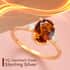 Brazilian Cherry Citrine, Diamond Ring in Vermeil YG Over Sterling Silver, Promise Rings For Women 1.85 ctw (Size 10) image number 1