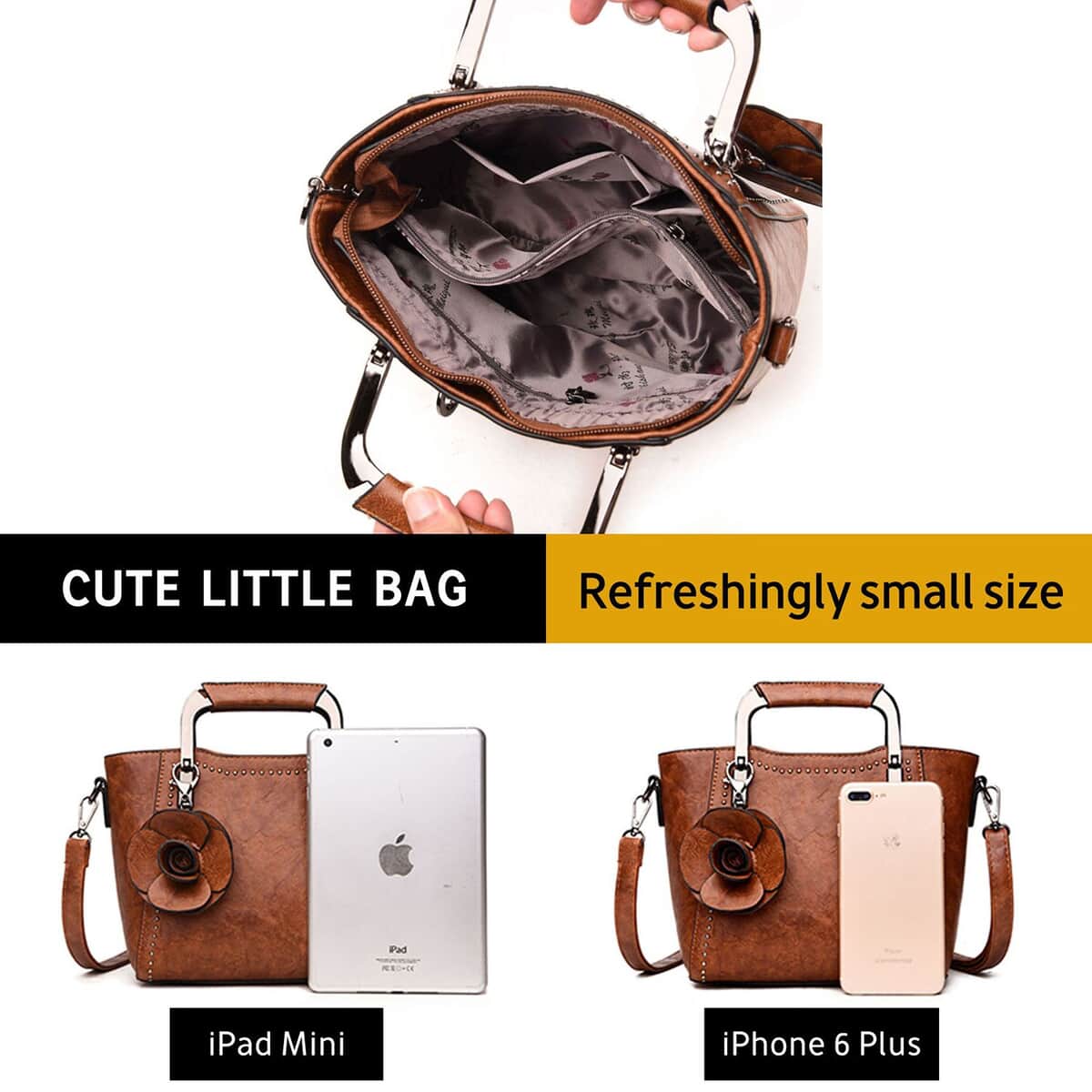 Rofozzi- Luxe Vegan Leather Handbag (Eco-friendly) image number 3