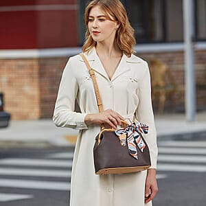 Rofozzi- Brown Doctor Vegan Leather Handbag (Eco-friendly) , Vegan leather Designer Bag for Women , Women's Handbag , Ladies Purse