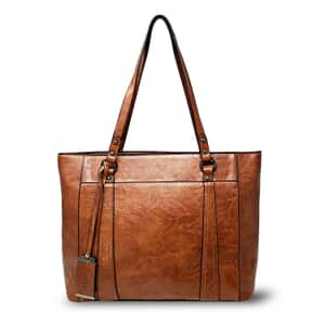 Rofozzi- Large Laptop Lugger Vegan Leather Tote Bag for Women (Eco-friendly) | Women's Designer Work Tote Bags | Ladies Purse