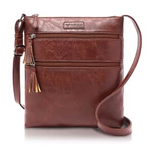 Rofozzi - Vegan Leather Crossbody Bag for Women (Eco-friendly) | Designer Crossbody Bag Purse | Vegan Leather Bag