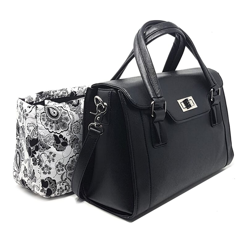 Rofozzi-Black Multi-Utility Handbag (Eco-friendly) , Women's Handbag , Vegan Leather Bag for Women , Ladies Purse